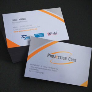 Personal business card for business manager